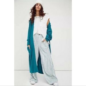 NWT Free People Teal Blue BB Cardigan